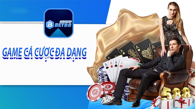 Tham gia chơi game cá cược đa dạng tại trang chủ bet88